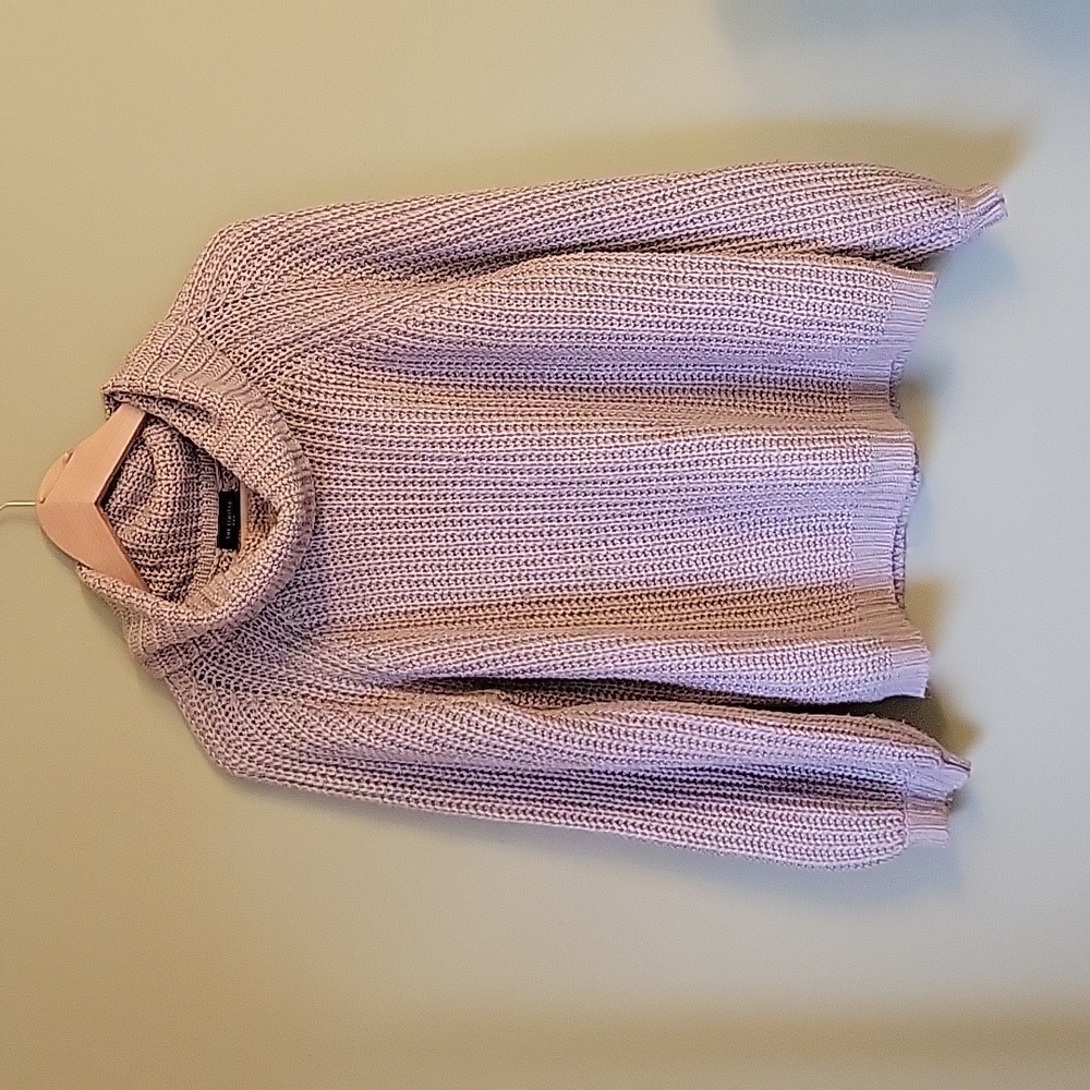The Limited Sweater Knit Long Sleeve Tan Cowl Neck EUC Size Medium